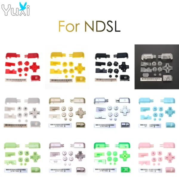 YuXi 12 colors ABXY L R D Pad Cross Button Kit Replacement For DS Lite DSL For NDSL Console Buttons