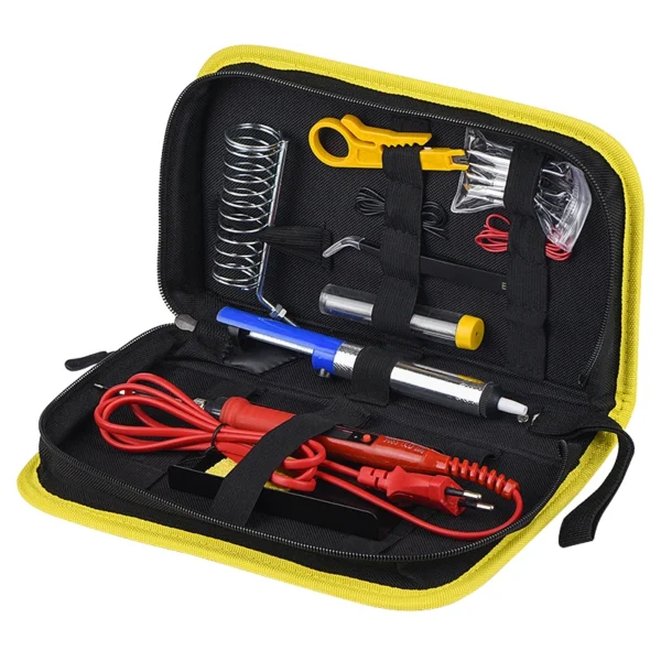 Soldering iron kit adjustable temperature 220V 80W LCD solder welding tools Ceramic heater soldering tips Desoldering Pump - Image 4