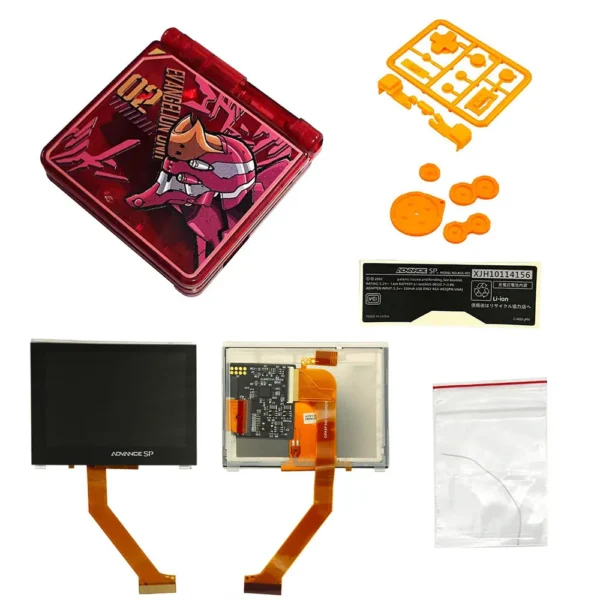 Pre-Laminated Highlight LCD Display IPS V4 LCD Screen With New Dedicated Housing Shell With Stickers For GBA SP GameBoy Advance - Image 2