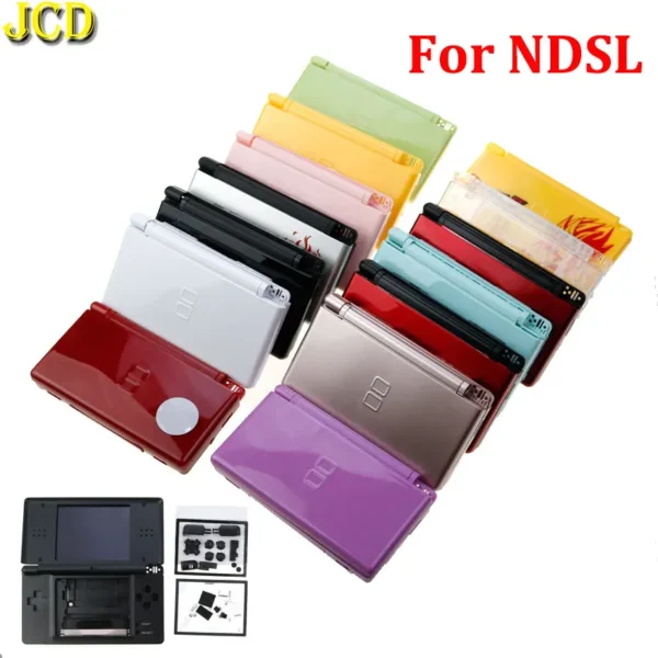 Full Housing Cover Case Replacement Shell For DS NDS Lite NDSL Console Cover With Button Kits Screen Lens JCD OEM High Quality