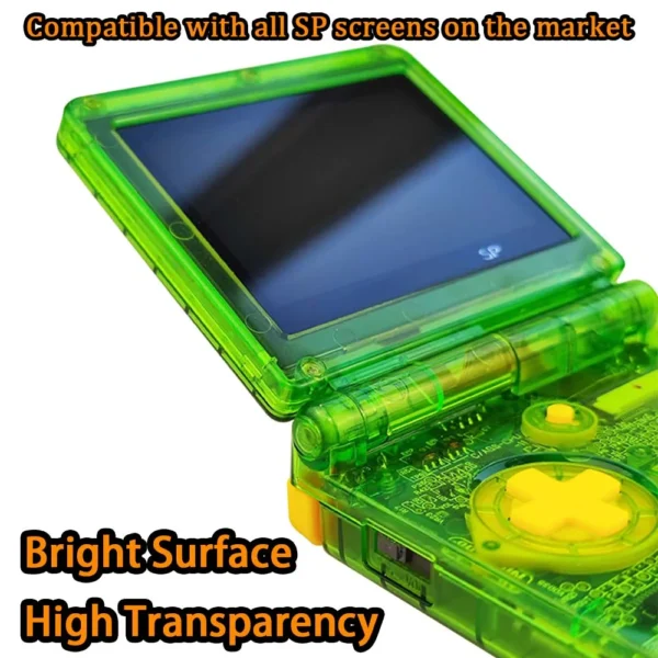 For GBA SP Pre-Laminated IPS V4 LCD Screen Kits With Customized IPS Housing Shell Sets,Highlight V4 IPS LCD Screen Kit With Case - Image 5