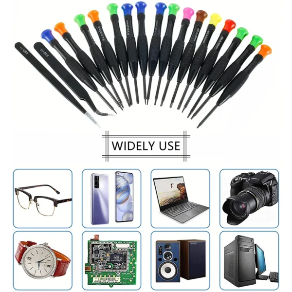 Magnetic Screwdriver Set Mini Multi-Function Magnetic Precision Screwdriver for Watch Eyeglasses Phone Repair Hand Tools - Image 3