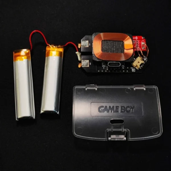 Universal Rechargeable Dual Lithium Battery Module Mod USB-C For GBC,no need to cut shell
