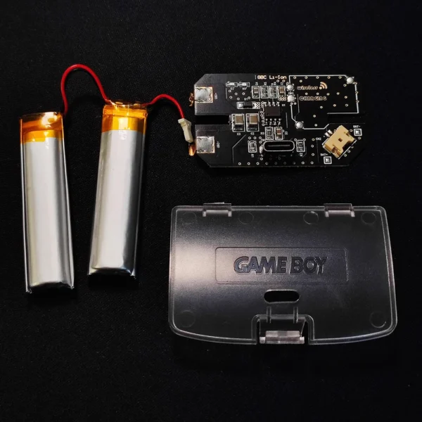 Universal Rechargeable Dual Lithium Battery Module Mod USB-C For GBC,no need to cut shell - Image 2