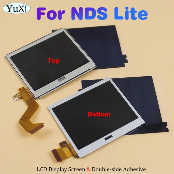 1Pc Screen For Nintendo DS Lite NDSL Top Bottom LCD Display Screen Anti-Static Insulation Dustproof Sponge Double-side Adhesive