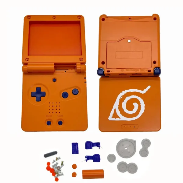 New GBASP Housing Shell Replacement for GBA SP Shell Case Cover with Buttons and Nameplate Logo for Gameboy Advance SP - Image 3