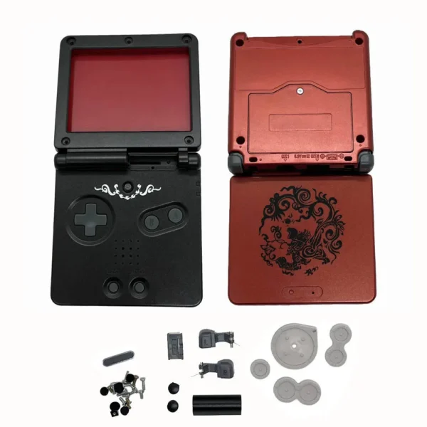 New GBASP Housing Shell Replacement for GBA SP Shell Case Cover with Buttons and Nameplate Logo for Gameboy Advance SP - Image 4
