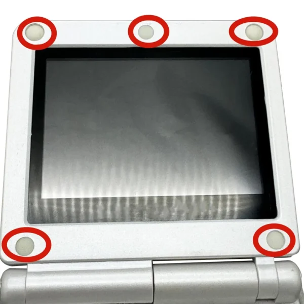Housing Screw Rubber Gasket Rubber Dust Plug Cover for GameBoy Advance GBA SP Screws LCD Screen Of The Game Machine Accessories - Image 2