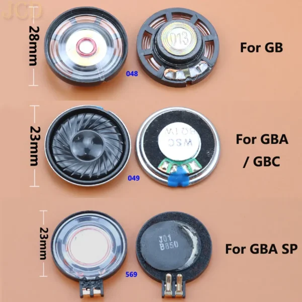 JCD 1PCS 23mm 28mm Louder Speaker For GB GBC GBA GBP For GBA SP LoudSpeaker
