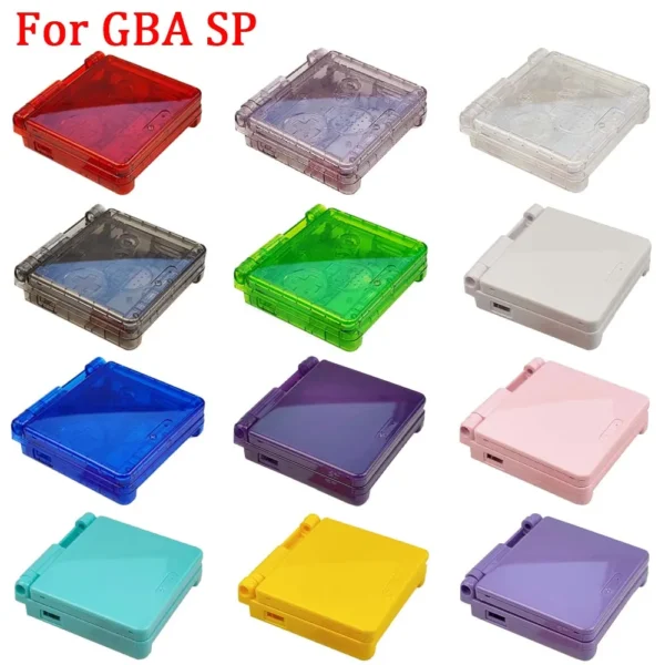 Shell Replacement For GBA SP High Quality Crystal Housing Shell Case For GBASP All LCD Screen Kits New 13 Colors Housing