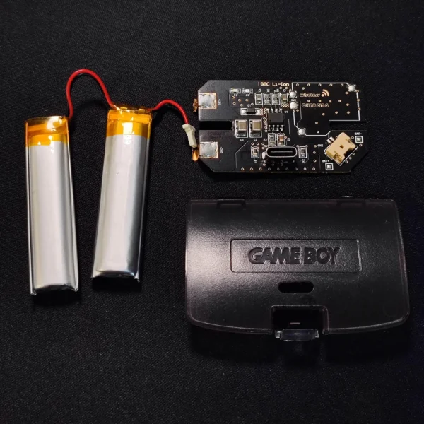 Universal Rechargeable Dual Lithium Battery Module Mod USB-C For GBC,no need to cut shell - Image 3