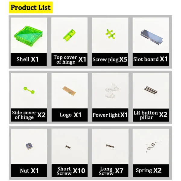 Shell Replacement For GBA SP High Quality Crystal Housing Shell Case For GBASP All LCD Screen Kits New 13 Colors Housing - Image 2