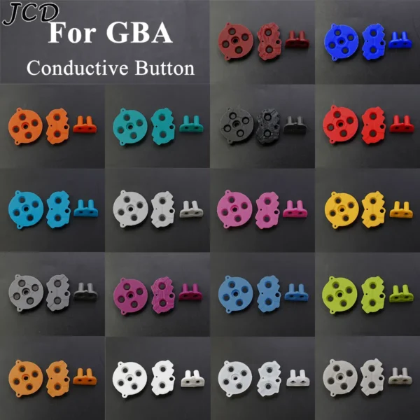 JCD High Quality For GameBoy Advance Rubber Conductive Button For GBA A-B D-pad Start Select Key Silicone Pads - Image 2