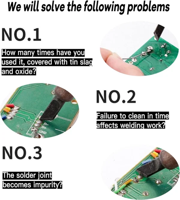 Soldering Iron Tip Cleaner Desoldering Cleaning Ball Welding Soldering Iron Mesh Filter Metal Wire Stand Steel Ball Tin Remover - Image 2