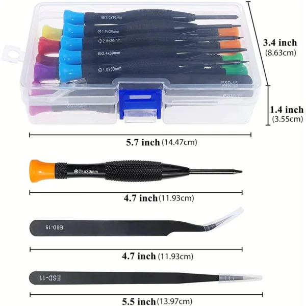 Magnetic Screwdriver Set Mini Multi-Function Magnetic Precision Screwdriver for Watch Eyeglasses Phone Repair Hand Tools - Image 6