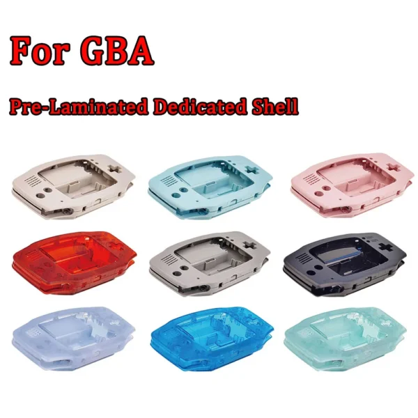 Dedicated IPS High Quality Clear Shell Housing With Screws Sticker For GameBoy Advance GBA Pre-Laminated IPS V3 V4 LCD Screen